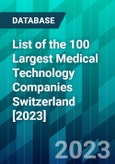 List of the 100 Largest Medical Technology Companies Switzerland [2023]- Product Image